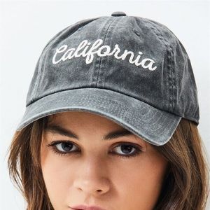 Brandy Melville distressed California baseball cap
